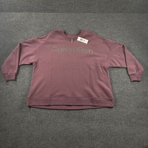 NWT Calvin Klein Purple Sweater Womans Size 1X